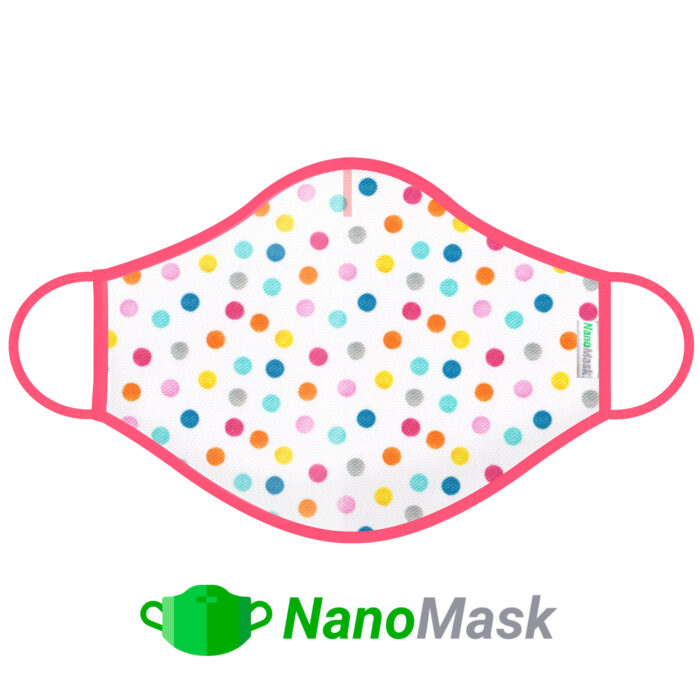 Mascarilla NanoMask Topos Colores